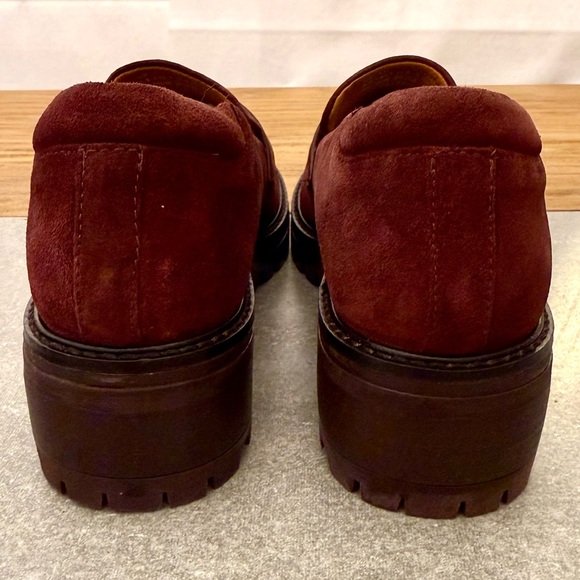 Gentle Souls by Kenneth Cole Brenda Lug Loafer Bordeaux Burgundy 9.5 NIB - Picture 6 of 11
